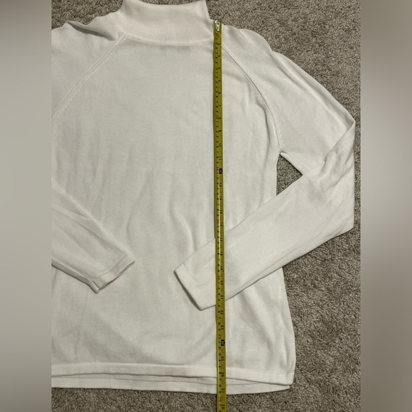 Jeanne Pierre Women’s Turtleneck Sweater Medium Cotton Cozy Knit Contemporary - Picture 6 of 8